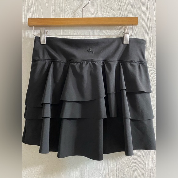 JoyLab Skirts Joy Lab Black Highrise Ruffled Athletic Tennis Skirt